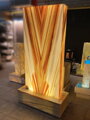 Světelná mramorová fontána Golden Rosa 187 cm
