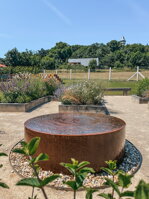 Zahradní corten fontány| Jednoduchá instalace| Nízká údržba