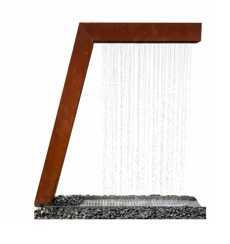 Vodní brána ve tvaru L - na míru