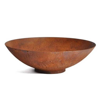 Cortenová mísa na vodu 60 x 14 cm